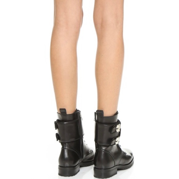 IRO Nels Black Leather Combat Boot Size 39 8.5 9 - Picture 3 of 9